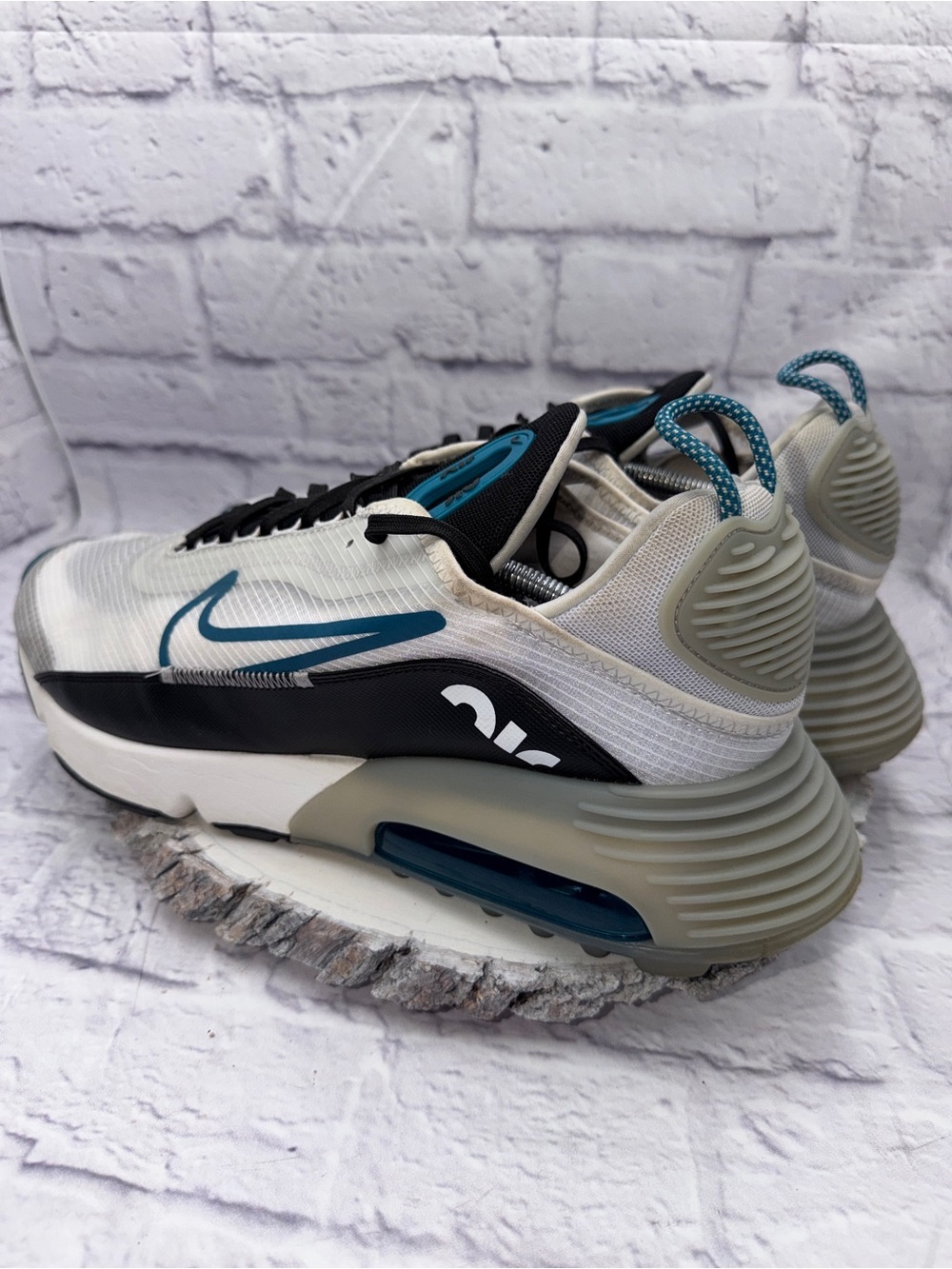 Nike Air Max 2090 Mens Size 14 White Black Athletic Running Shoes Sneakers - Picture 6 of 10